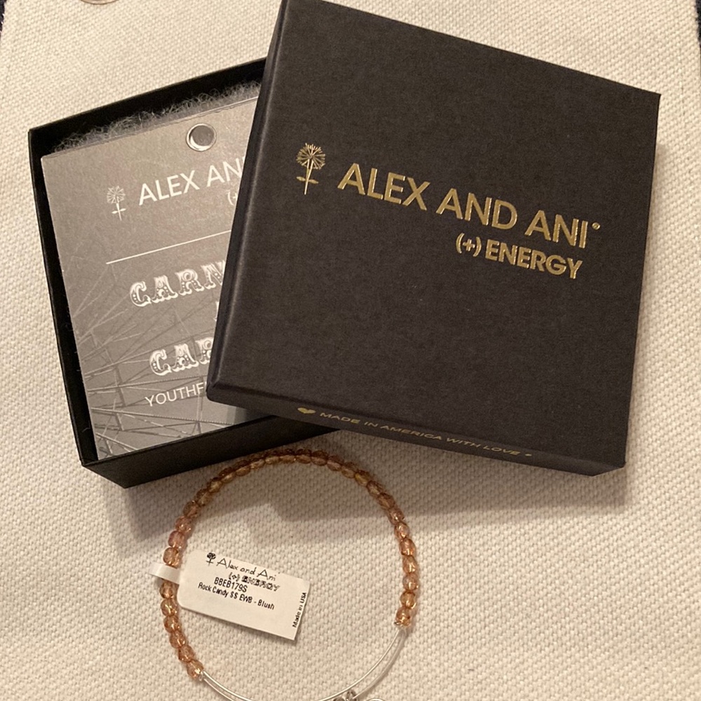 Alex and Ani Rock Candy Bracelet in Blush, NWT